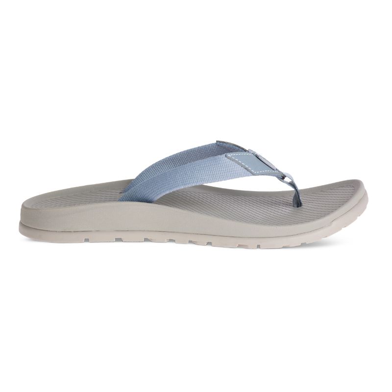 Tong Chaco Lowdown Femme Grise Bleu | 940218-RSO