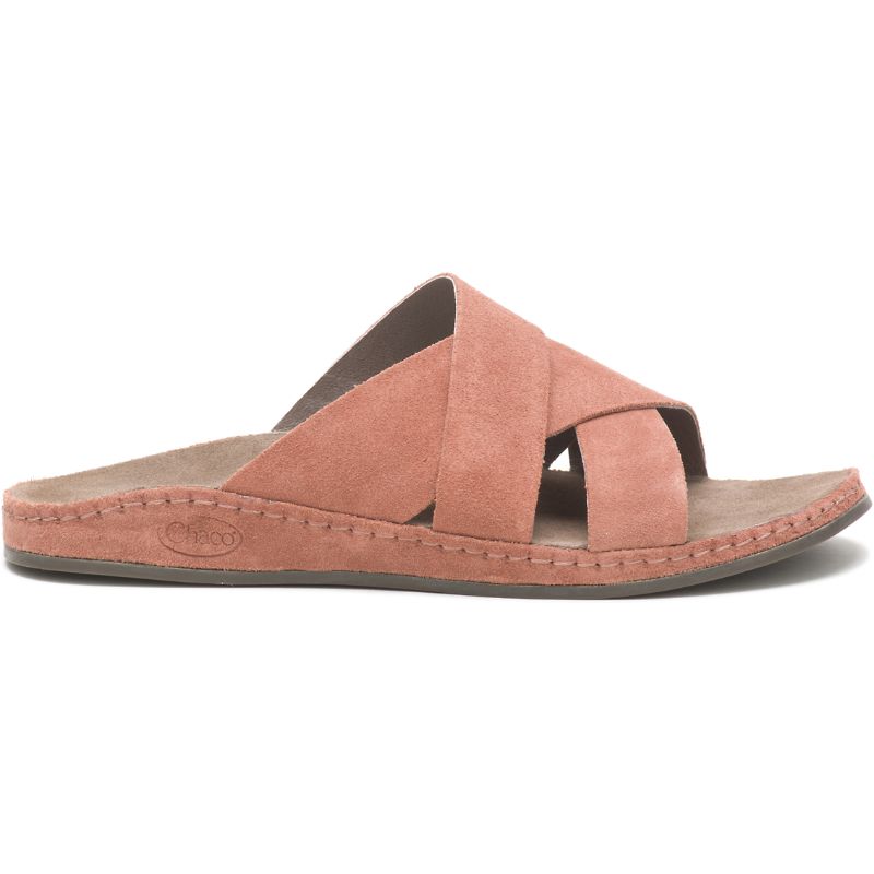 Sandales Chaco Wayfarer Claquette Daim Femme Rose | 564310-JGE