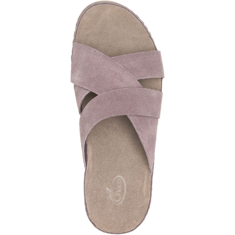 Sandales Chaco Wayfarer Claquette Daim Femme Violette | 710859-ZOE