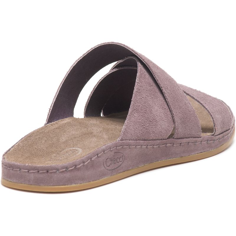 Sandales Chaco Wayfarer Claquette Daim Femme Violette | 710859-ZOE