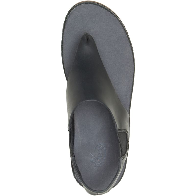 Sandales Chaco Wayfarer Post Femme Noir | 942638-MUR