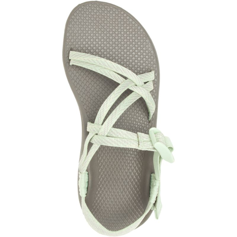 Sandales Chaco Z/Cloud X Larges Largeur Femme Grise Vert | 834206-BDS